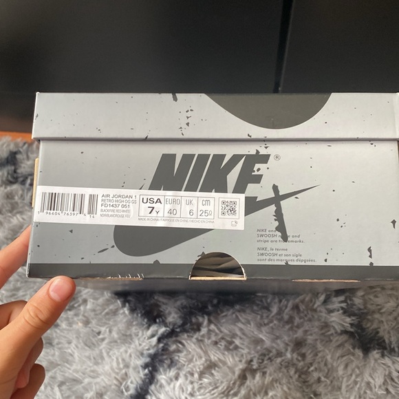 Jordan 1 Washed Black size US 7 - Picture 10 of 11